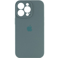 Чехол Silicone Case Full Camera Protective (AA) для Apple iPhone 13 Pro (6.1) - Зеленый / Pine green