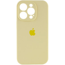 Чехол Silicone Case Full Camera Protective (AA) для Apple iPhone 13 Pro (6.1) - Желтый / Mellow Yellow