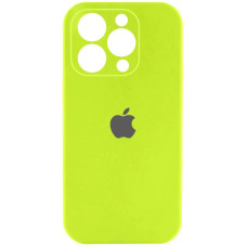 Чохол Silicone Case Full Camera Protective (AA) для Apple iPhone 13 Pro (6.1) - Кислотно-зелений / Acid Green