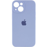 Чехол Silicone Case Full Camera Protective (AA) для Apple iPhone 13 (6.1) - Голубой / Lilac Blue
