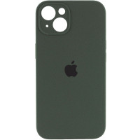 Чехол Silicone Case Full Camera Protective (AA) для Apple iPhone 13 (6.1) - Зеленый / Cyprus Green