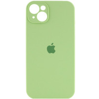 Чехол Silicone Case Full Camera Protective (AA) для Apple iPhone 13 (6.1) - Мятный / Mint