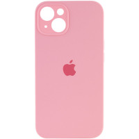 Чехол Silicone Case Full Camera Protective (AA) для Apple iPhone 13 (6.1) - Розовый / Light pink