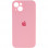 Чехол Silicone Case Full Camera Protective (AA) для Apple iPhone 13 (6.1) - Розовый / Light pink