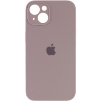 Чехол Silicone Case Full Camera Protective (AA) для Apple iPhone 13 (6.1) - Серый / Lavender