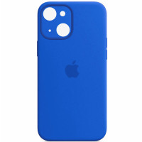 Чохол Silicone Case Full Camera Protective (AA) для Apple iPhone 13 (6.1) - Синій / Capri Blue