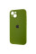 Чохол Silicone Case Full Camera Protective (AA) для Apple iPhone 13 (6.1) - Зелений / Dark Olive - фото