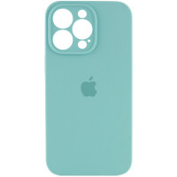 Чохол Silicone Case Full Camera Protective (AA) для Apple iPhone 14 Pro (6.1) - Бірюзовий / Marine Green