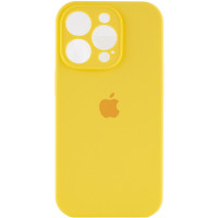 Чохол Silicone Case Full Camera Protective (AA) для Apple iPhone 14 Pro (6.1) - Жовтий / Yellow