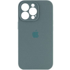 Чехол Silicone Case Full Camera Protective (AA) для Apple iPhone 14 Pro (6.1) - Зеленый / Pine green