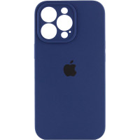 Чохол Silicone Case Full Camera Protective (AA) для Apple iPhone 14 Pro (6.1) - Синій / Deep navy