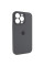 Чохол Silicone Case Full Camera Protective (AA) для Apple iPhone 14 Pro (6.1) - Сірий / Dark Gray - фото