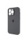 Чохол Silicone Case Full Camera Protective (AA) для Apple iPhone 14 Pro (6.1) - Сірий / Dark Gray - фото