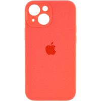 Чехол Silicone Case Full Camera Protective (AA) для Apple iPhone 14 (6.1) - Оранжевый / Pink citrus