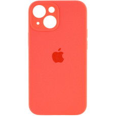 Чехол Silicone Case Full Camera Protective (AA) для Apple iPhone 14 (6.1) - Оранжевый / Pink citrus