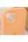 Чехол Silicone Case Full Camera Protective (AA) для Apple iPhone 14 (6.1) - Оранжевый / Cantaloupe - фото