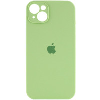 Чохол Silicone Case Full Camera Protective (AA) для Apple iPhone 15 (6.1) - М'ятний / Mint