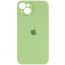 Чохол Silicone Case Full Camera Protective (AA) для Apple iPhone 15 (6.1) - М'ятний / Mint