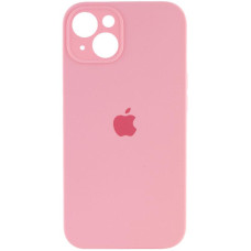 Чохол Silicone Case Full Camera Protective (AA) для Apple iPhone 15 (6.1) - Рожевий / Light pink