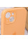 Чехол Silicone Case Full Camera Protective (AA) для Apple iPhone 15 (6.1) - Оранжевый / Cantaloupe - фото