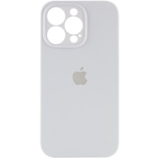 Чехол Silicone Case Full Camera Protective (AA) для Apple iPhone 15 Pro (6.1) - Белый / White