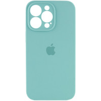 Чохол Silicone Case Full Camera Protective (AA) для Apple iPhone 15 Pro (6.1) - Бірюзовий / Marine Green