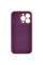 Чехол Silicone Case Full Camera Protective (AA) для Apple iPhone 15 Pro (6.1) - Бордовый / Plum - фото