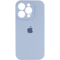 Чехол Silicone Case Full Camera Protective (AA) для Apple iPhone 15 Pro (6.1) - Голубой / Lilac Blue