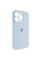 Чехол Silicone Case Full Camera Protective (AA) для Apple iPhone 15 Pro (6.1) - Голубой / Sweet Blue - фото