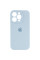 Чехол Silicone Case Full Camera Protective (AA) для Apple iPhone 15 Pro (6.1) - Голубой / Sweet Blue - фото