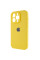 Чехол Silicone Case Full Camera Protective (AA) для Apple iPhone 15 Pro (6.1) - Желтый / Yellow - фото
