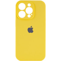 Чехол Silicone Case Full Camera Protective (AA) для Apple iPhone 15 Pro (6.1) - Желтый / Yellow