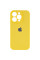Чехол Silicone Case Full Camera Protective (AA) для Apple iPhone 15 Pro (6.1) - Желтый / Yellow - фото