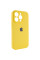 Чехол Silicone Case Full Camera Protective (AA) для Apple iPhone 15 Pro (6.1) - Желтый / Yellow - фото