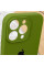 Чехол Silicone Case Full Camera Protective (AA) для Apple iPhone 15 Pro (6.1) - Зеленый / Dark Olive - фото