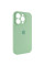 Чехол Silicone Case Full Camera Protective (AA) для Apple iPhone 15 Pro (6.1) - Зеленый / Pistachio - фото