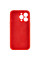 Чехол Silicone Case Full Camera Protective (AA) для Apple iPhone 15 Pro (6.1) - Красный / Red - фото