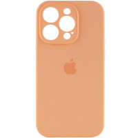 Чехол Silicone Case Full Camera Protective (AA) для Apple iPhone 15 Pro (6.1) - Оранжевый / Cantaloupe