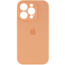 Чехол Silicone Case Full Camera Protective (AA) для Apple iPhone 15 Pro (6.1) - Оранжевый / Cantaloupe