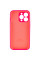 Чехол Silicone Case Full Camera Protective (AA) для Apple iPhone 15 Pro (6.1) - Розовый / Barbie pink - фото