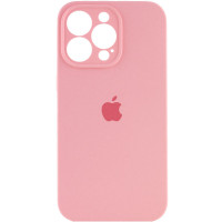 Чехол Silicone Case Full Camera Protective (AA) для Apple iPhone 15 Pro (6.1) - Розовый / Light pink