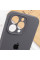 Чехол Silicone Case Full Camera Protective (AA) для Apple iPhone 15 Pro (6.1) - Серый / Dark Gray - фото
