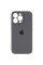 Чехол Silicone Case Full Camera Protective (AA) для Apple iPhone 15 Pro (6.1) - Серый / Dark Gray - фото