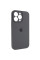 Чехол Silicone Case Full Camera Protective (AA) для Apple iPhone 15 Pro (6.1) - Серый / Dark Gray - фото