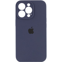 Чохол Silicone Case Full Camera Protective (AA) для Apple iPhone 15 Pro (6.1) - Темно-синій / Midnight blue