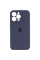 Чохол Silicone Case Full Camera Protective (AA) для Apple iPhone 15 Pro (6.1) - Темно-синій / Midnight blue - фото