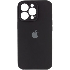 Чехол Silicone Case Full Camera Protective (AA) для Apple iPhone 15 Pro (6.1) - Черный / Black