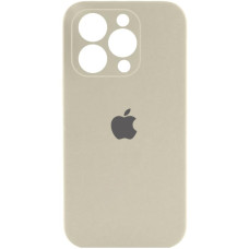 Чохол Silicone Case Full Camera Protective (AA) для Apple iPhone 15 Pro (6.1) - Бежевий / Antique White