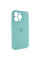 Чехол Silicone Case Full Camera Protective (AA) для Apple iPhone 15 Pro Max (6.7) - Бирюзовый / Marine Green - фото