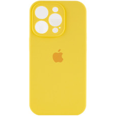 Чехол Silicone Case Full Camera Protective (AA) для Apple iPhone 15 Pro Max (6.7) - Желтый / Yellow